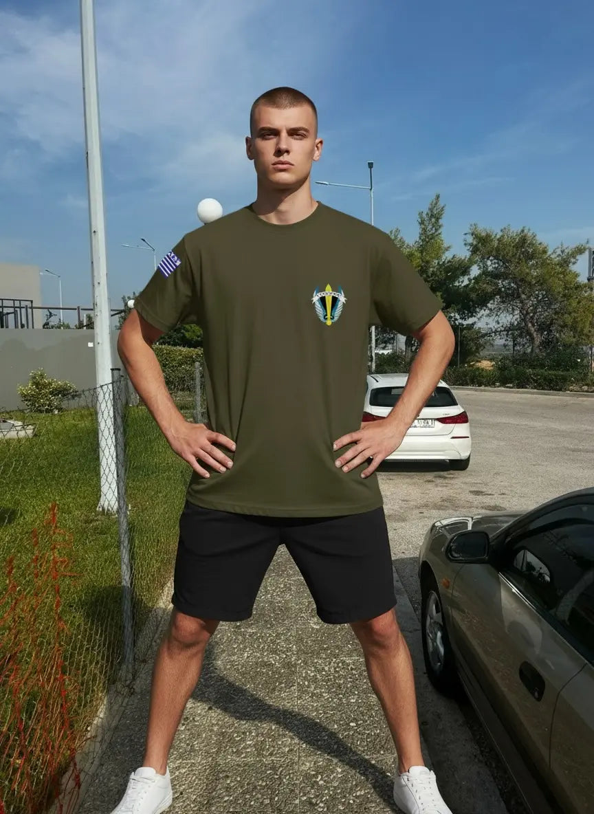 khaki tee
Greek t-shirt
Greek special forces
Greek pride
Australia